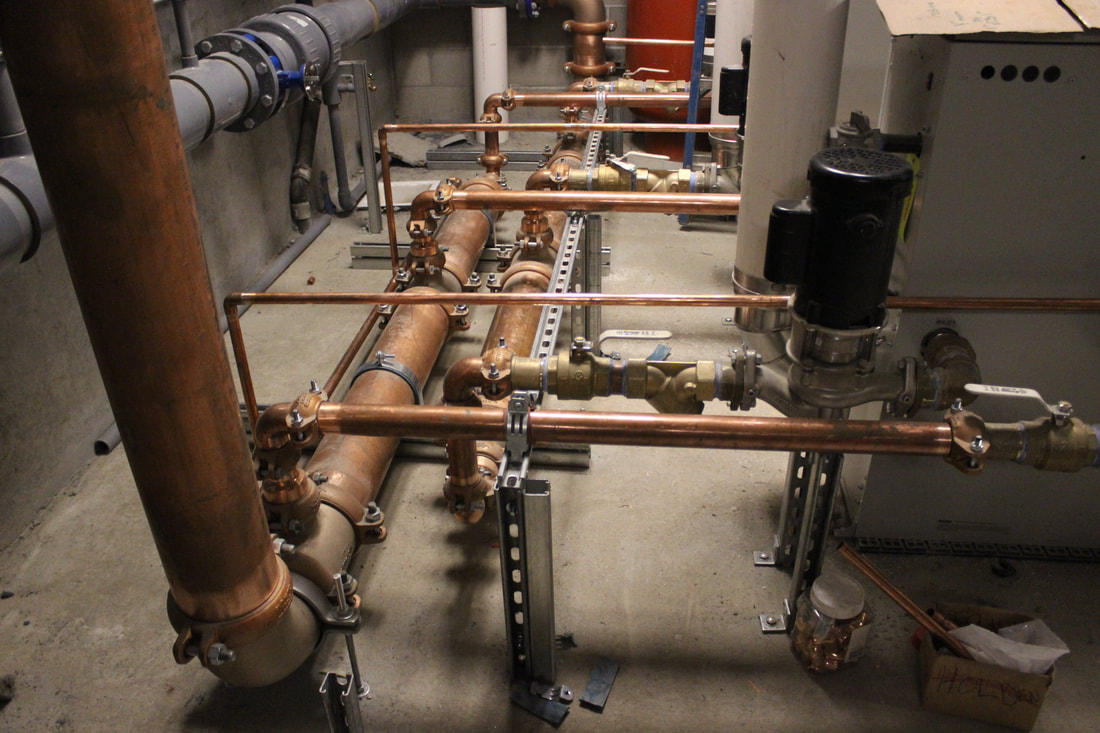 Commercial Plumbing - Boiler Room at Holden Assisted Living