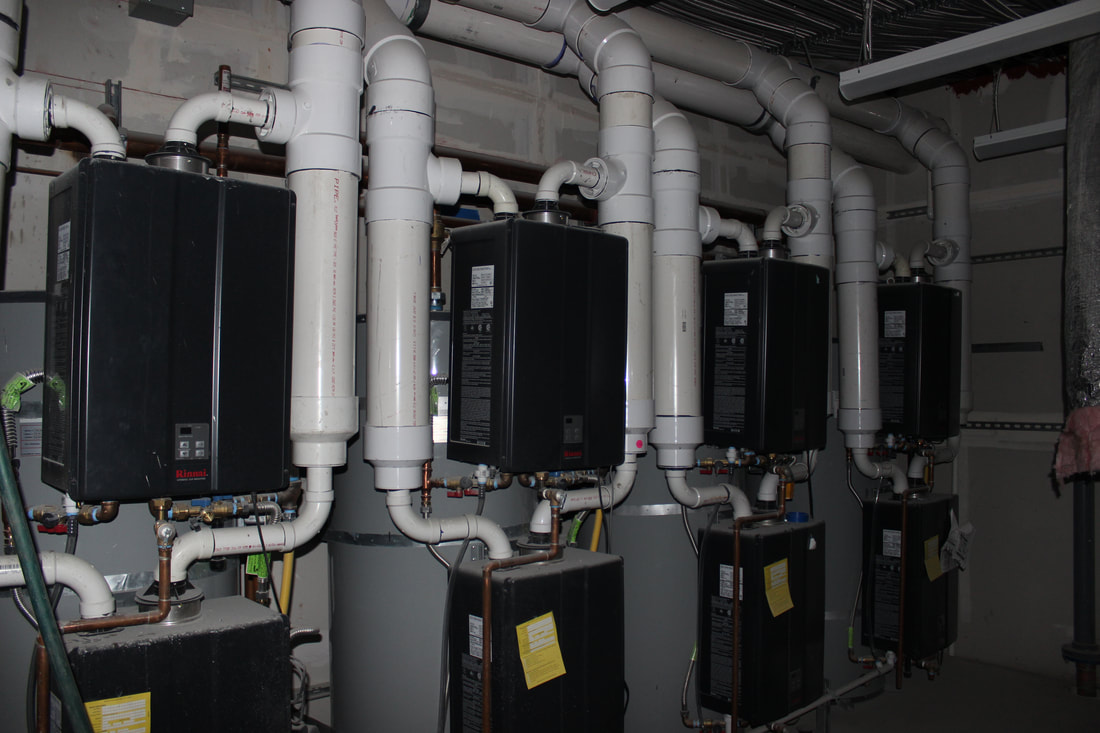 Commercial Plumbing - Tankless Water Heaters at Hampton Inn
